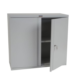 Armario archivador CARIN 2 PUERTAS 84x92x37 cm, gran capacidad y máxima robustez, color gris antracita