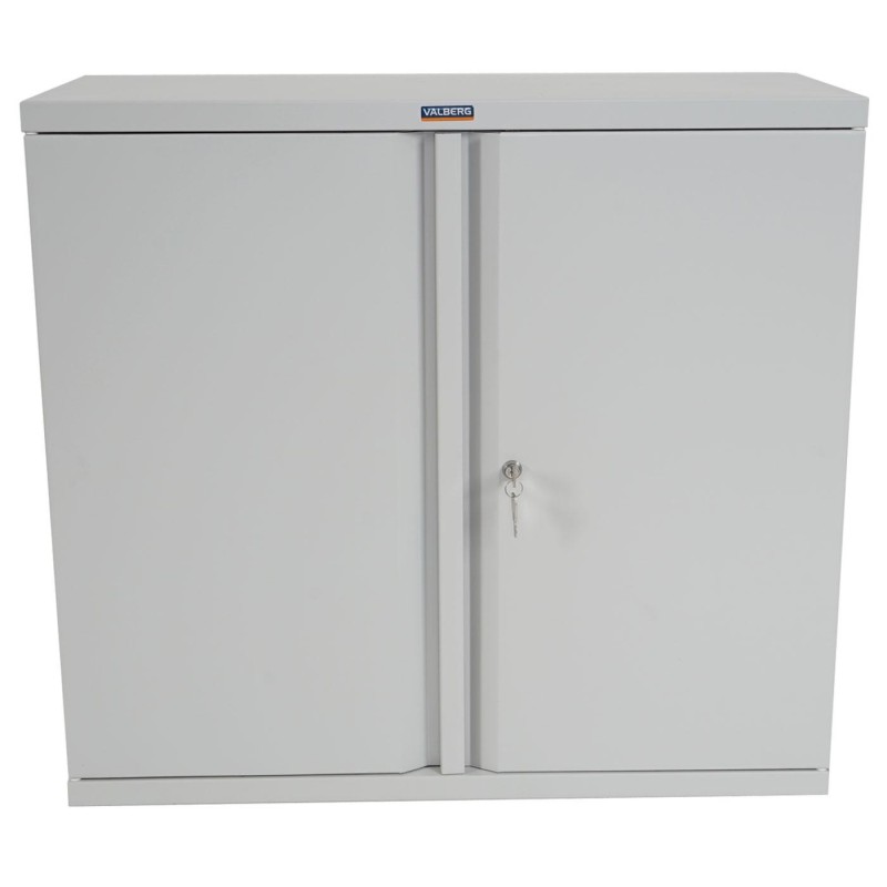 Armario archivador CARIN 2 PUERTAS 84x92x37 cm, gran capacidad y máxima robustez, color gris antracita