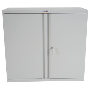 Armario archivador CARIN 2 PUERTAS 84x92x37 cm, gran capacidad y máxima robustez, color gris antracita