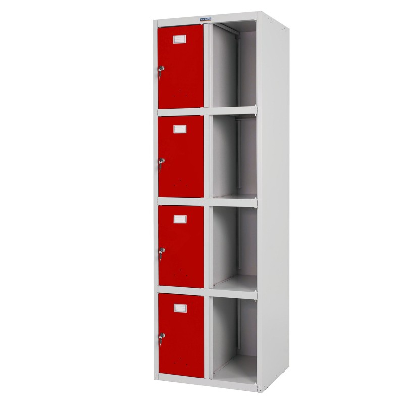 Taquilla BERIT 8 PUERTAS, 183x58x50 cm, gran capacidad con ocho compartimentos individuales y máxima robustez, color azul