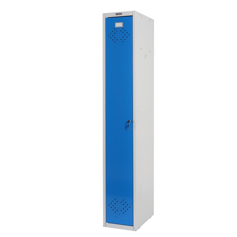 Taquilla BERIT 1 PUERTA , 183x30x50 cm, gran capacidad con compartimento individuales y máxima robustez, color rojo