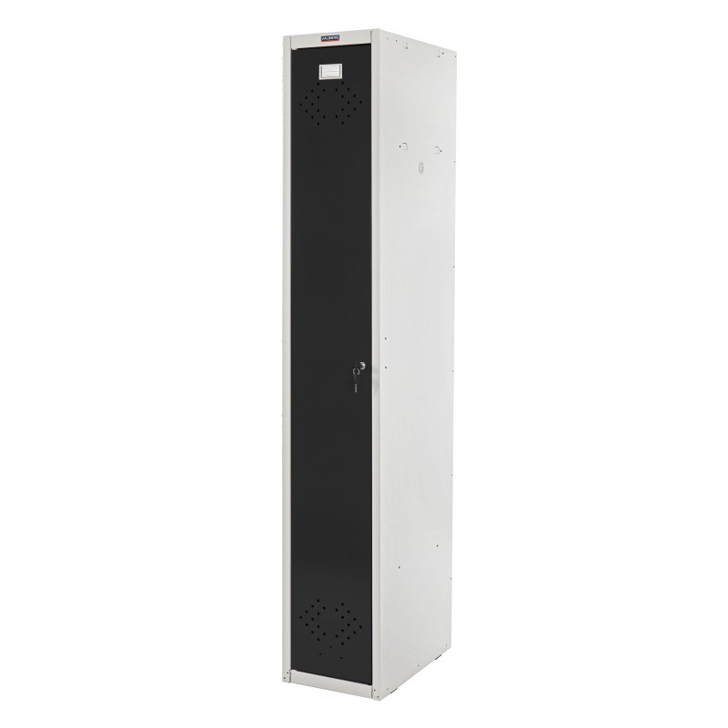 Taquilla BERIT 1 PUERTA , 183x30x50 cm, gran capacidad con compartimento individuales y máxima robustez, color rojo