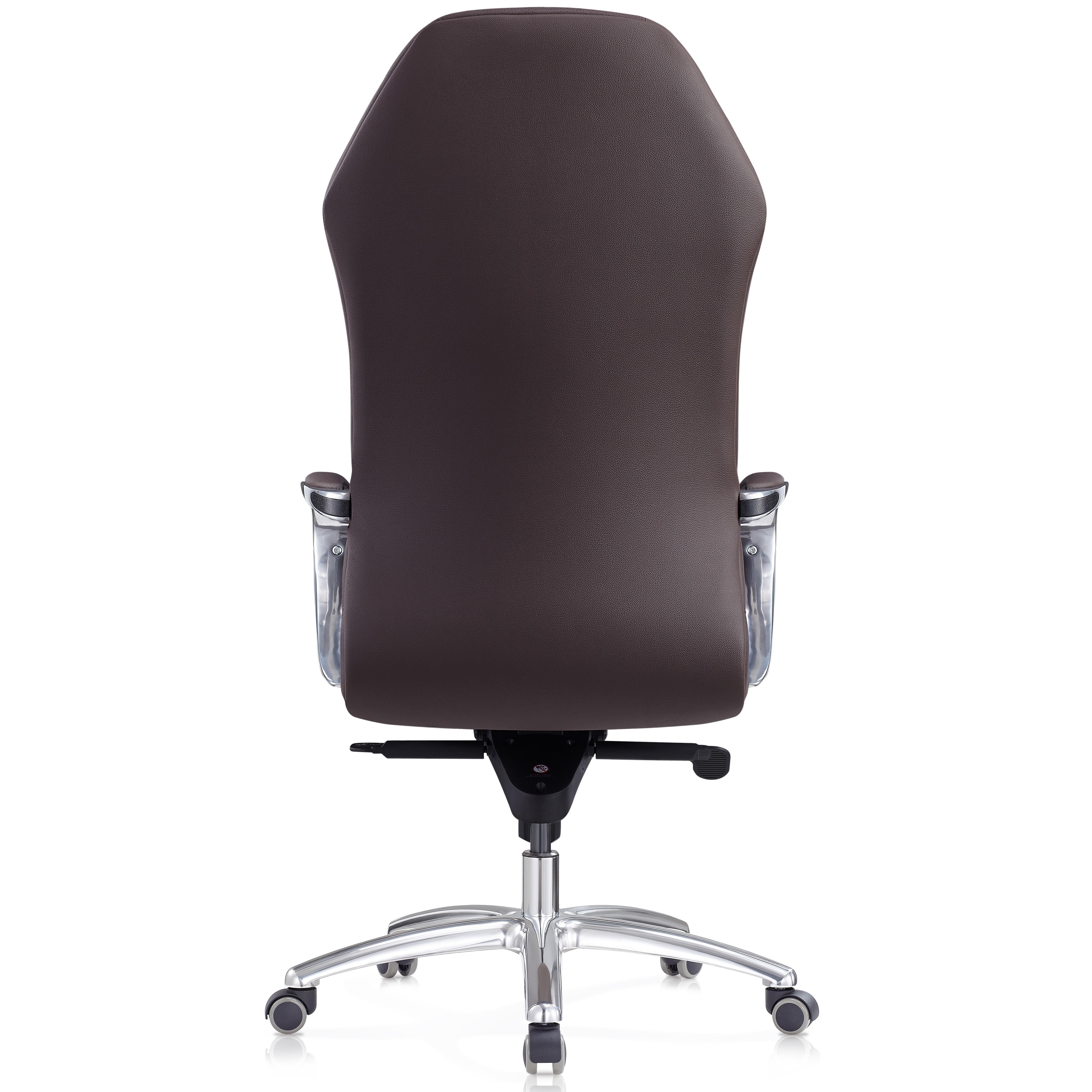 Sillón Ergonómico BATURA, Precioso Diseño, Tapizado en Piel Genuina color Negro