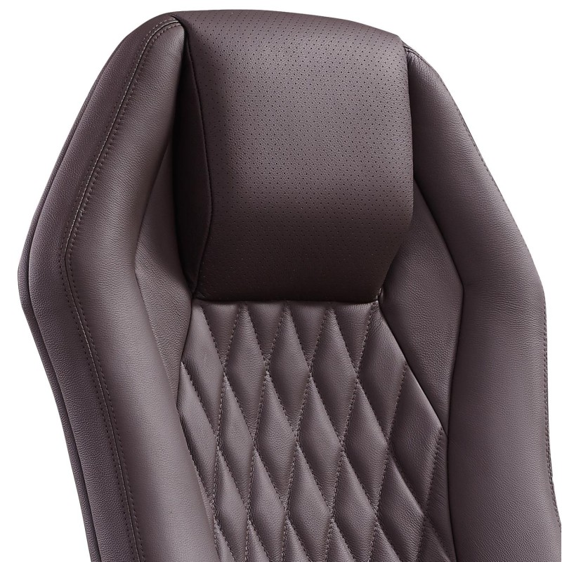 Sillón BATURA, homologado 8 horas y tapizado en piel natural color negro