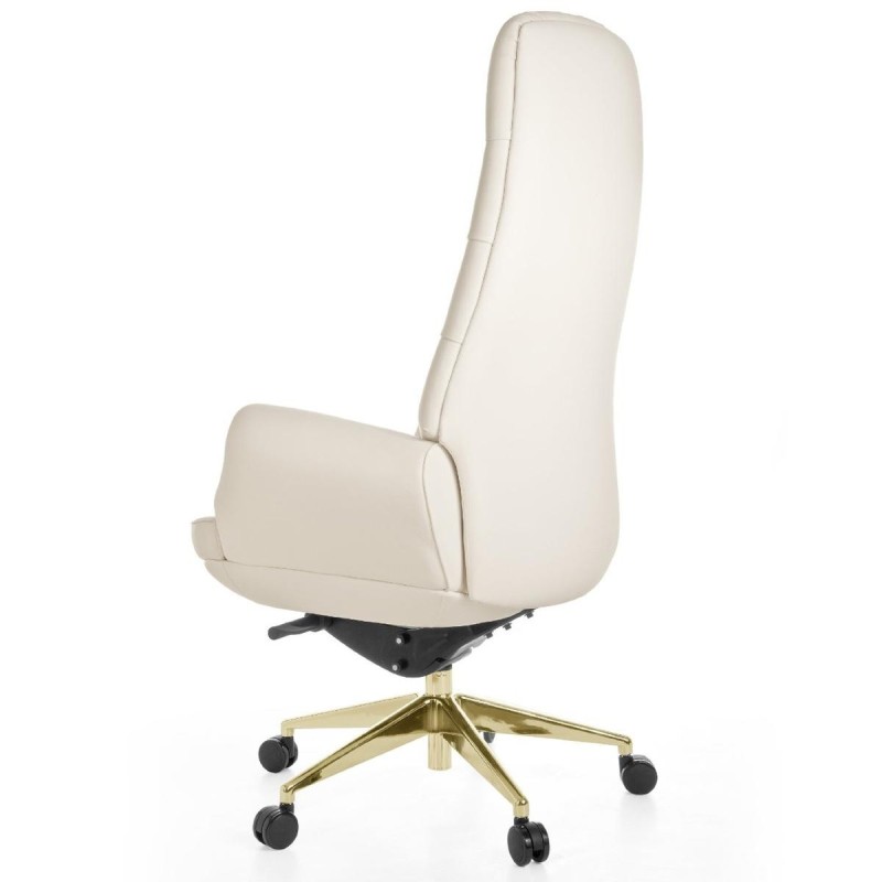 Sillón CERVINO, hecho a mano artesanalmente, diseño exclusivo con gran acolchado tapizado en piel natural color negro
