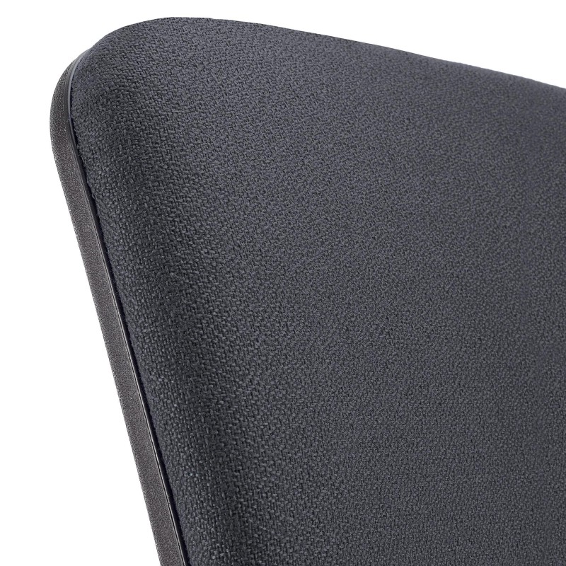 Silla de oficina CALIPSO SIN BRAZOS, respaldo ajustable, en tela negro