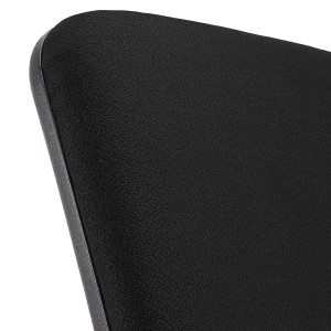 Silla de oficina CALIPSO SIN BRAZOS, respaldo ajustable, en tela negro