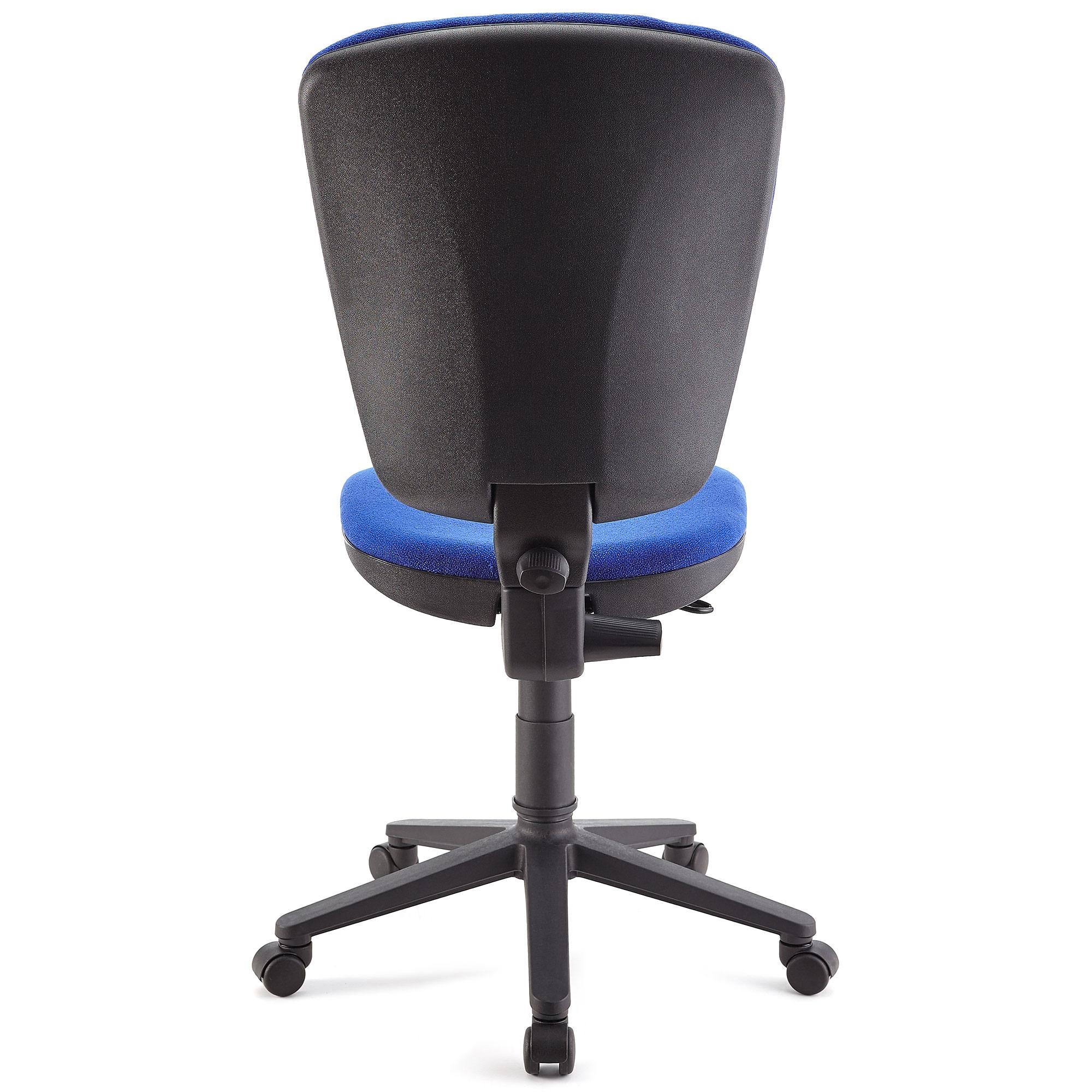 Silla de Oficina CALIPSO SIN BRAZOS, Respaldo Ajustable, En Tela Resistente, Color Negro