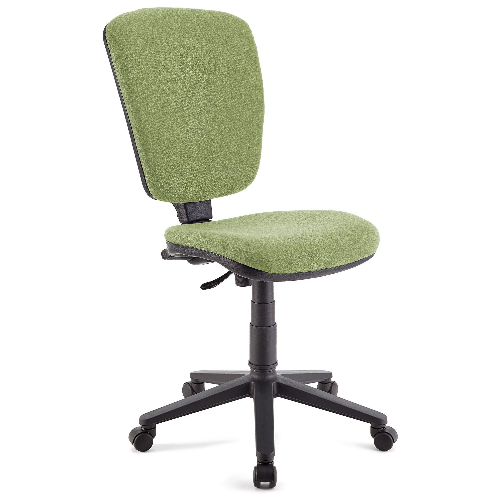 Silla de Oficina CALIPSO SIN BRAZOS, Respaldo Ajustable, En Tela Resistente, Color Negro