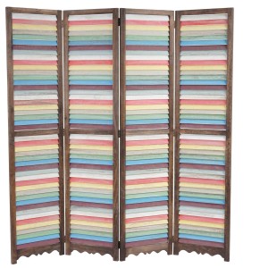 Biombo GERD, 170x160x2cm, estructura de madera multicolor