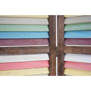 Biombo GERD, 170x160x2cm, estructura de madera multicolor 2