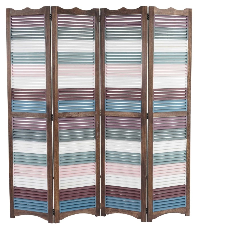 Biombo HAROLD, 170x160x2cm, estructura de madera multicolor