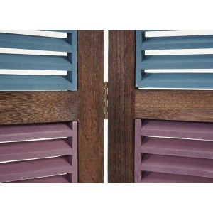 Biombo HAROLD, 170x160x2cm, estructura de madera multicolor