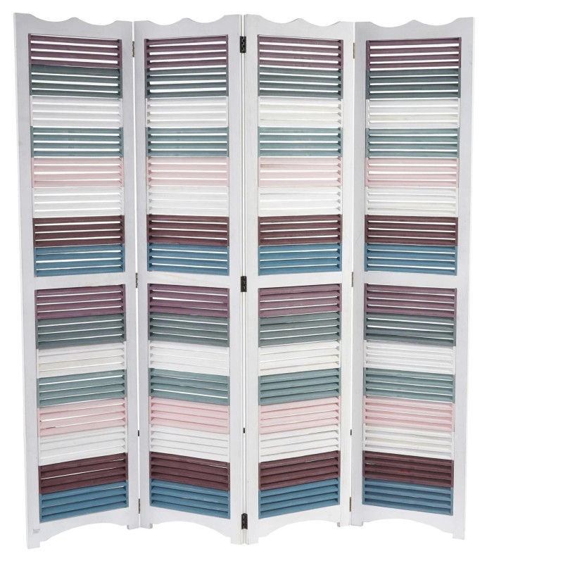 Biombo HAROLD, 170x160x2cm, estructura de madera multicolor