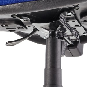 Silla de oficina CALIPSO, respaldo ajustable, en tela negra