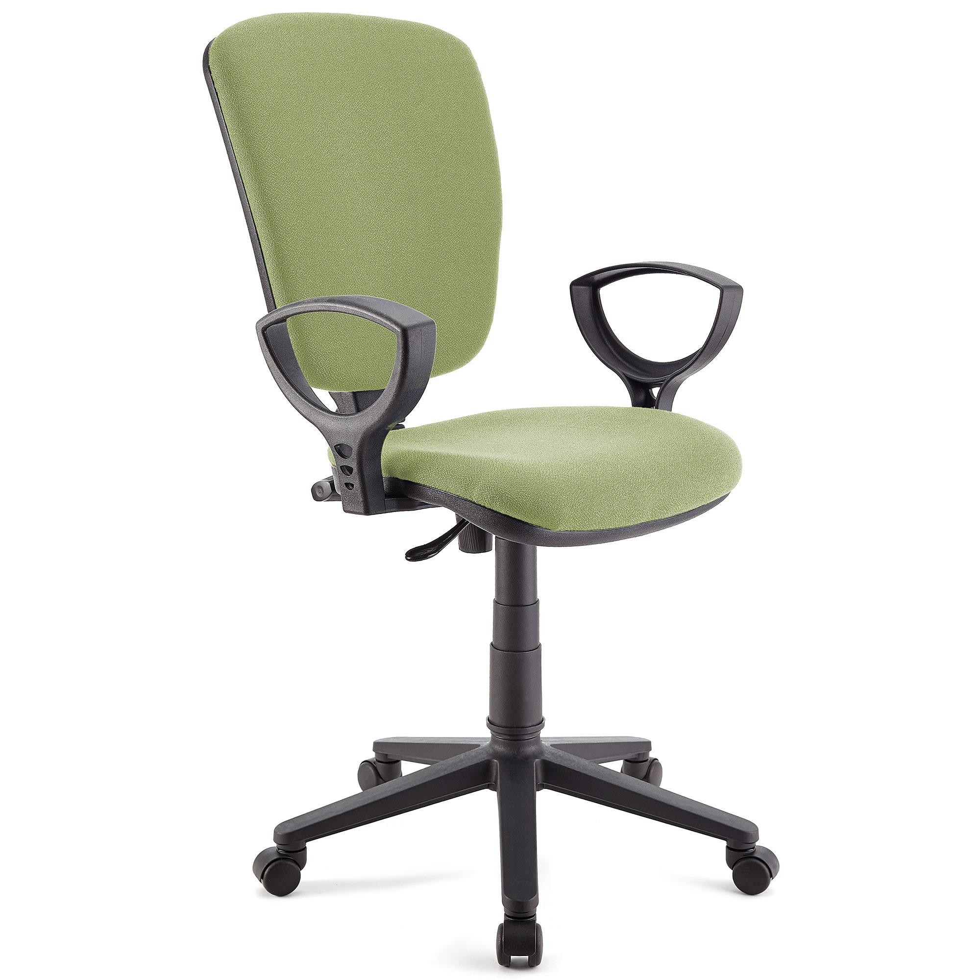 Silla de Oficina CALIPSO, Respaldo Ajustable, En Tela Resistente, Color Negro