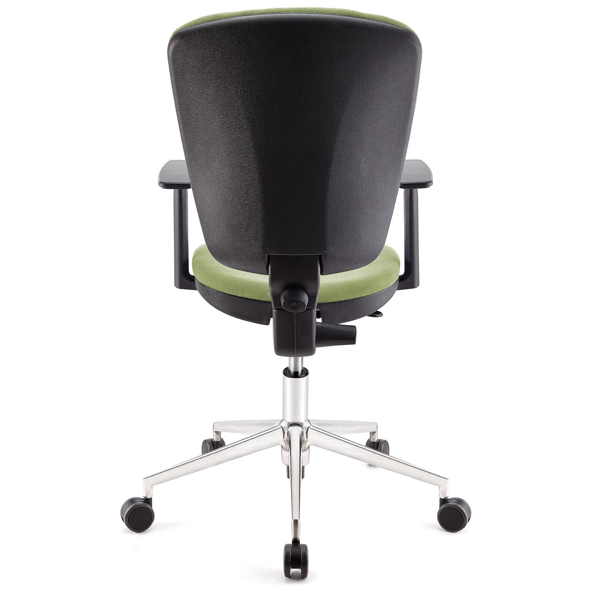 Silla de Oficina CALIPSO PRO, Respaldo y Brazos Ajustables, Base Metálica, En Tela Negro