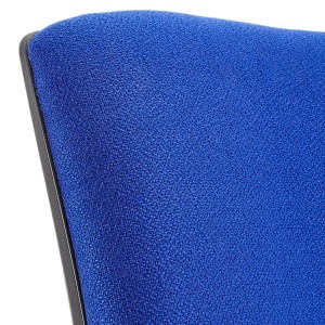 Silla de oficina ATLAS SIN BRAZOS, respaldo ajustable, en tela negra