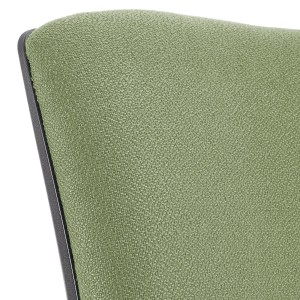 Silla de oficina ATLAS, respaldo ajustable, en tela negra
