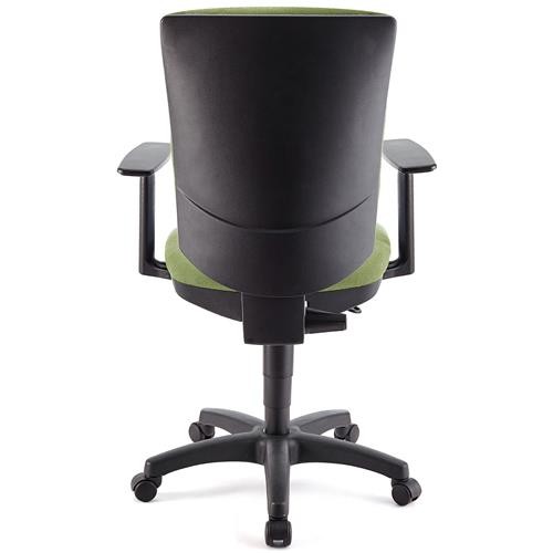 Silla de Oficina ATLAS PLUS, Respaldo y Brazos Ajustables, Gran Acolchado, En Tela Negra