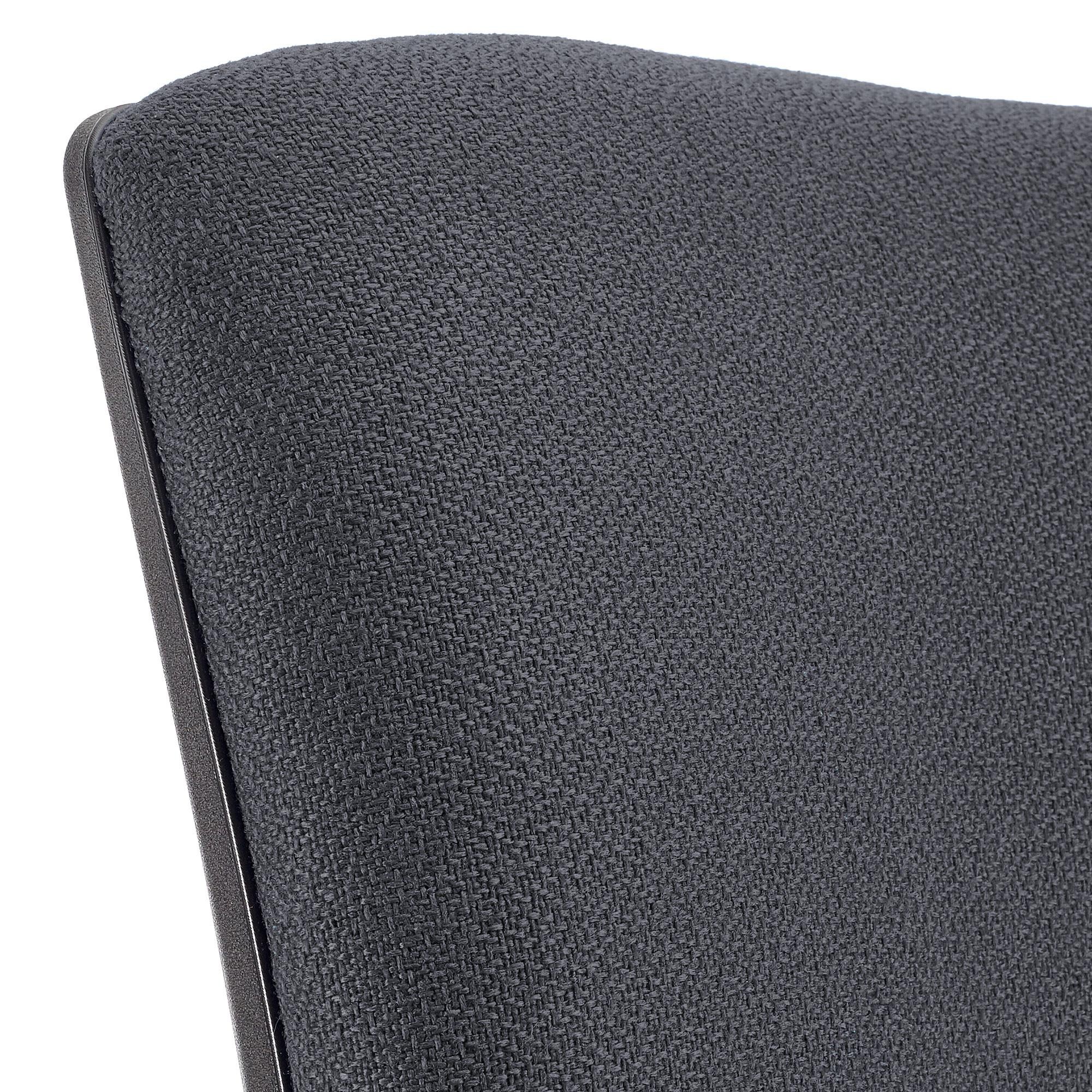 Silla de Oficina ATLAS PRO, Respaldo y Brazos Ajustables, Base Metálica, En Tela Negra