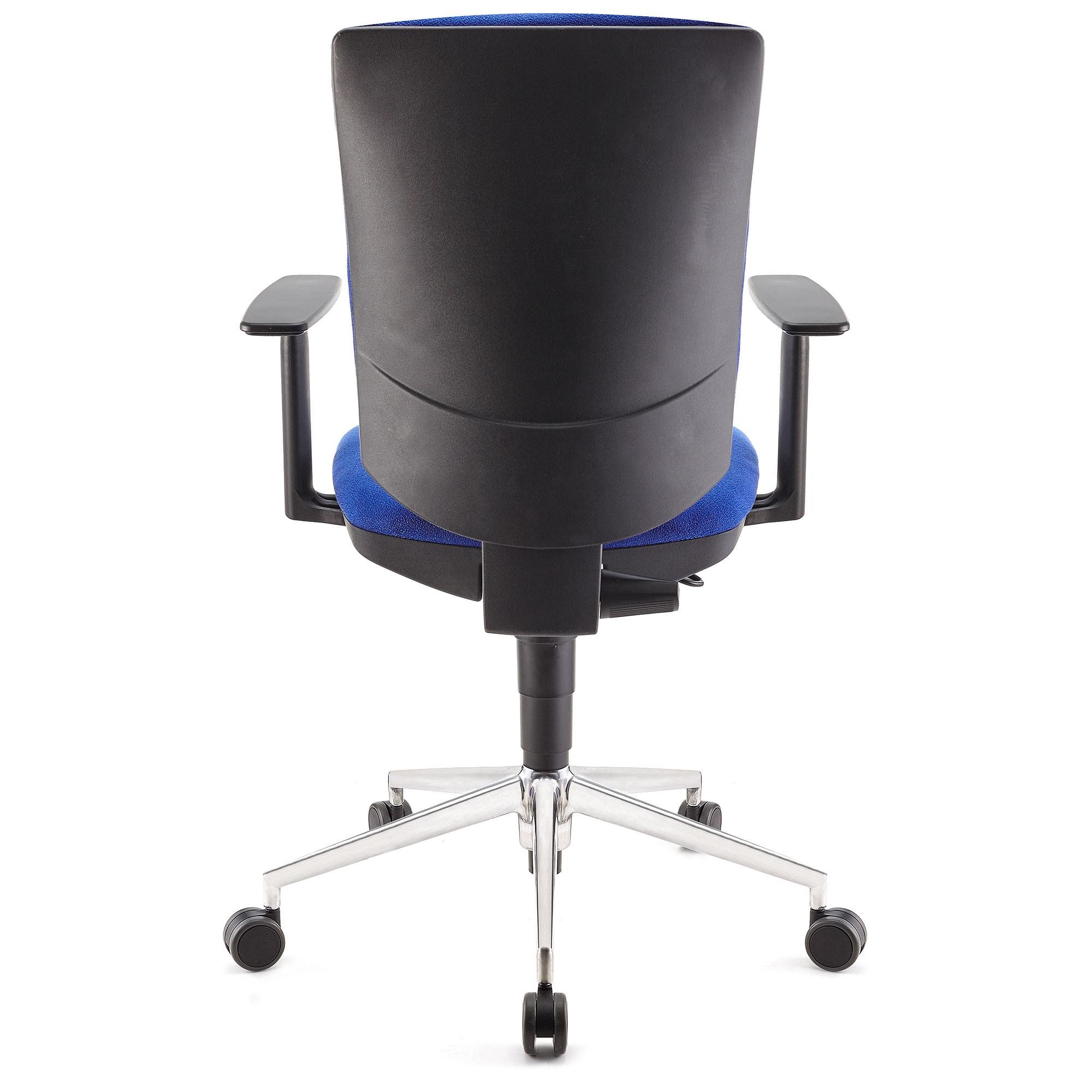 Silla de Oficina ATLAS PRO, Respaldo y Brazos Ajustables, Base Metálica, En Tela Negra