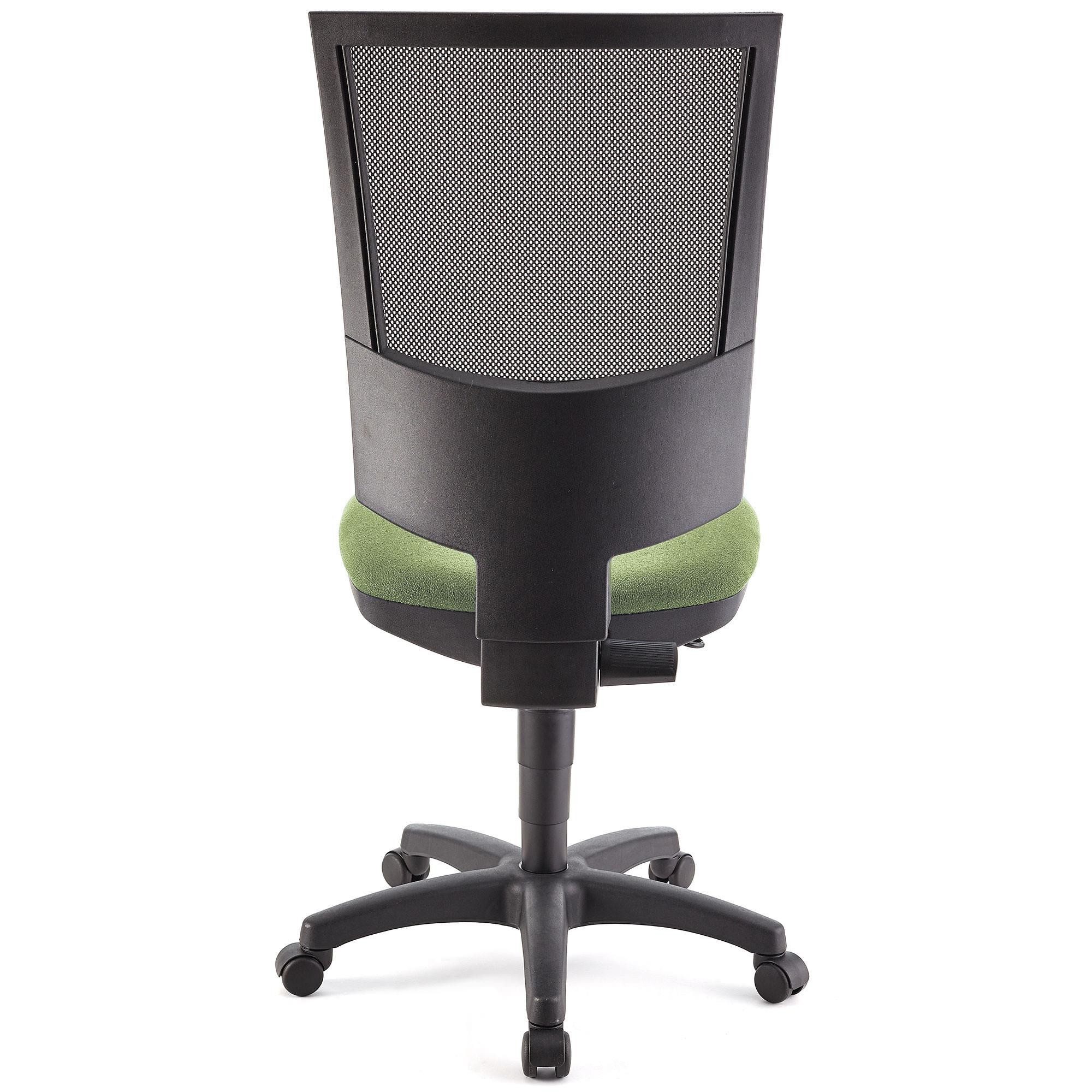 Silla de Oficina PANDORA SIN BRAZOS, Respaldo Ajustable en Malla, Gran Acolchado, Negro