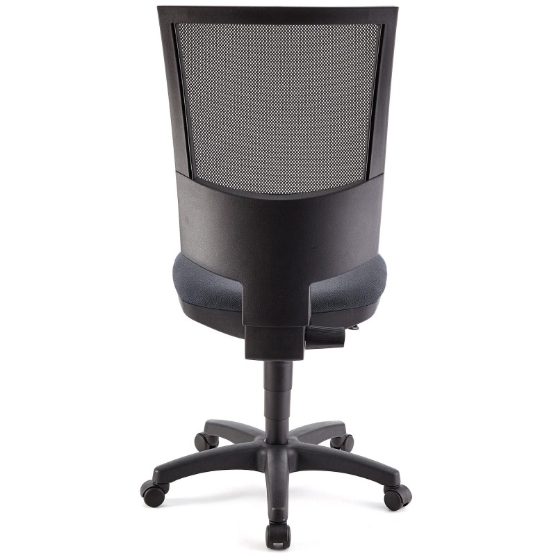 Silla de oficina PANDORA SIN BRAZOS, respaldo ajustable, color negro