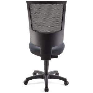 Silla de oficina PANDORA SIN BRAZOS, respaldo ajustable, color negro