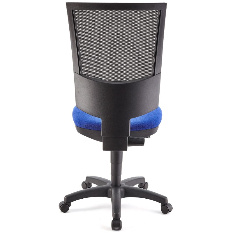 Silla de oficina PANDORA SIN BRAZOS, respaldo ajustable, color negro