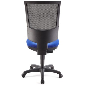 Silla de oficina PANDORA SIN BRAZOS, respaldo ajustable, color negro