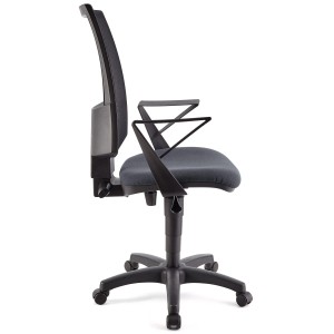 Silla de oficina PANDORA, respaldo ajustable, color negro