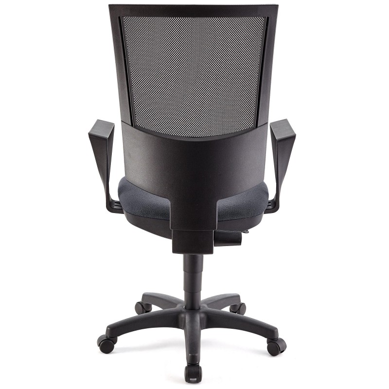 Silla de oficina PANDORA, respaldo ajustable, color negro