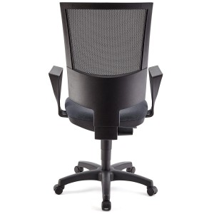 Silla de oficina PANDORA, respaldo ajustable, color negro