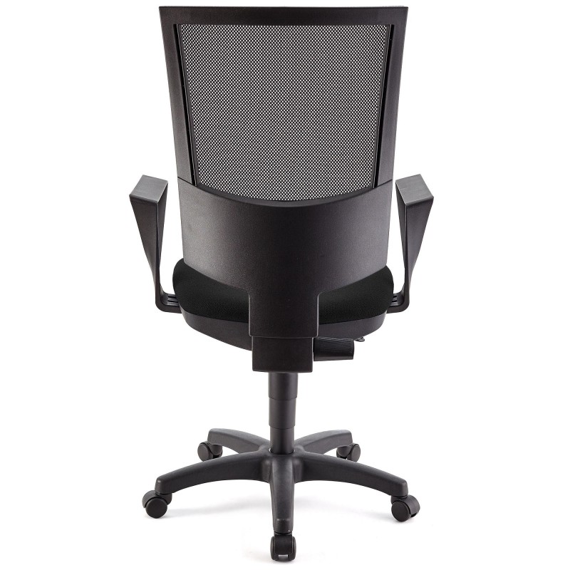 Silla de oficina PANDORA, respaldo ajustable, color negro