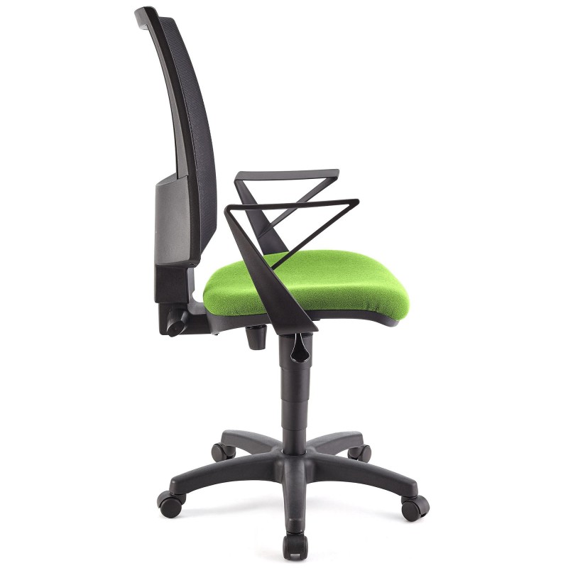 Silla de oficina PANDORA, respaldo ajustable, color negro