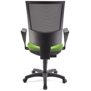 Silla de oficina PANDORA, respaldo ajustable, color negro