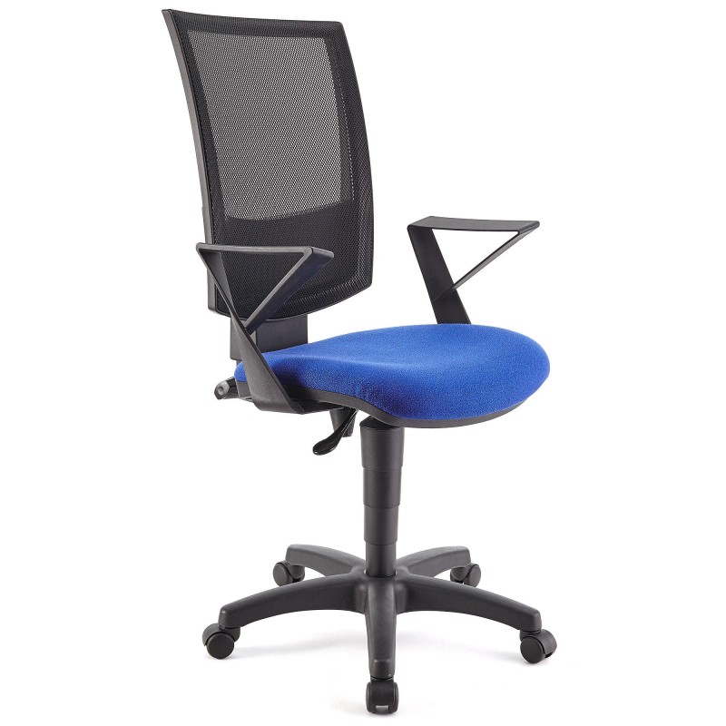 Silla de oficina PANDORA, respaldo ajustable, color negro
