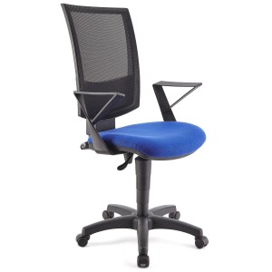 Silla de oficina PANDORA, respaldo ajustable, color negro