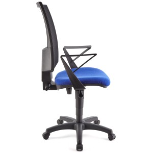 Silla de oficina PANDORA, respaldo ajustable, color negro