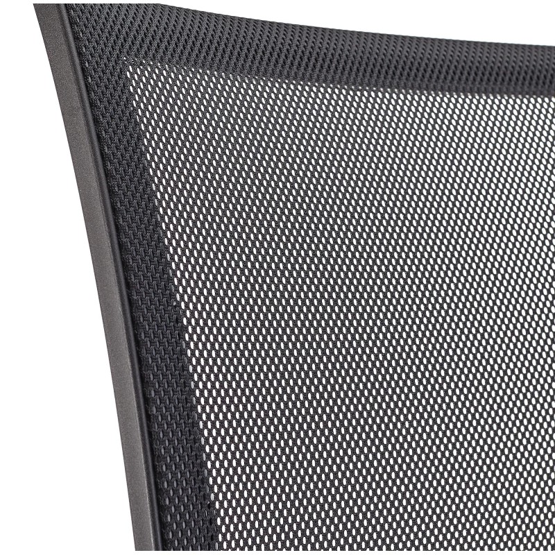 Silla de oficina PANDORA PLUS, gran acolchado, en malla y tela color negro
