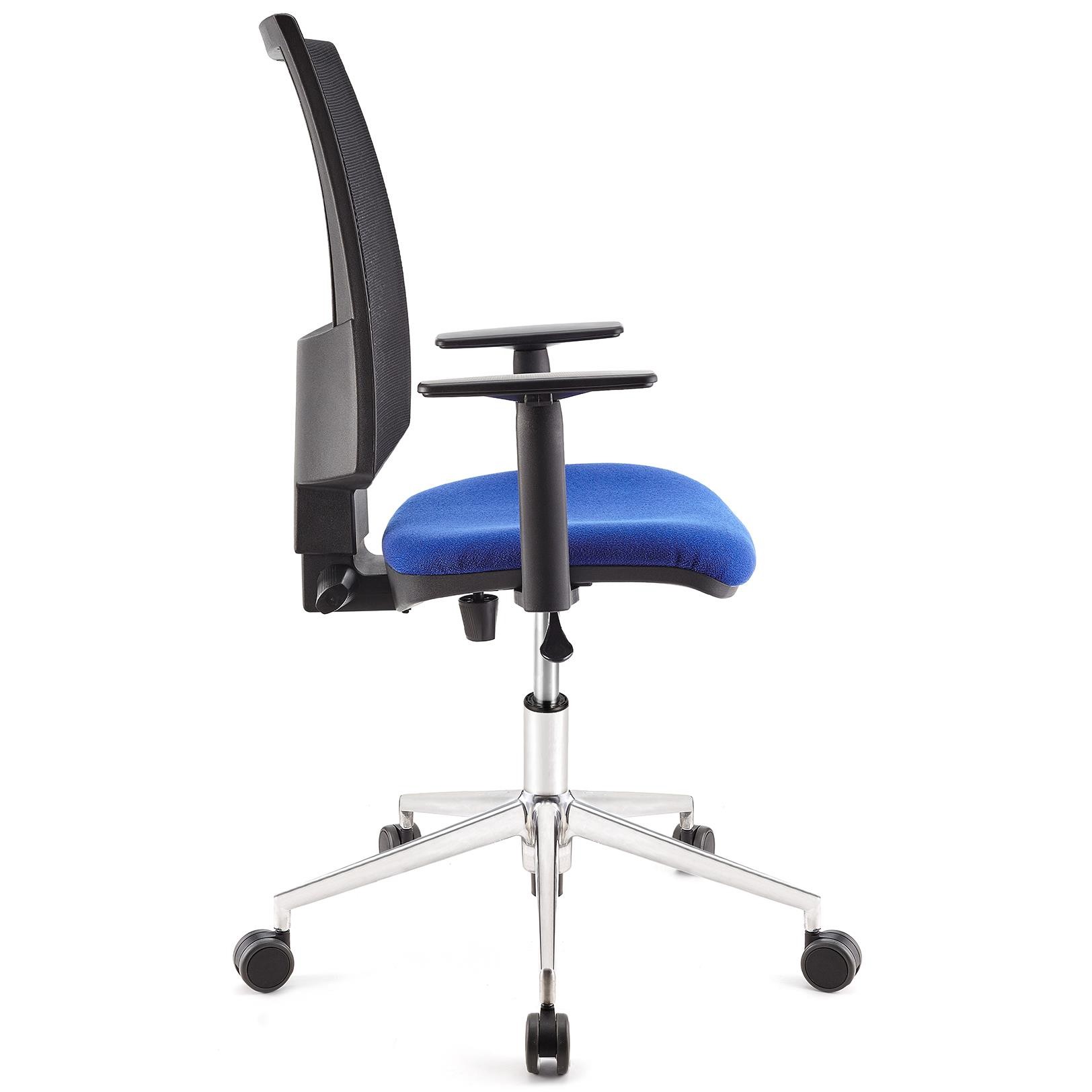 Silla de Oficina PANDORA PRO, Brazos Ajustables, Base Metálica, Gran acolchado, Negro