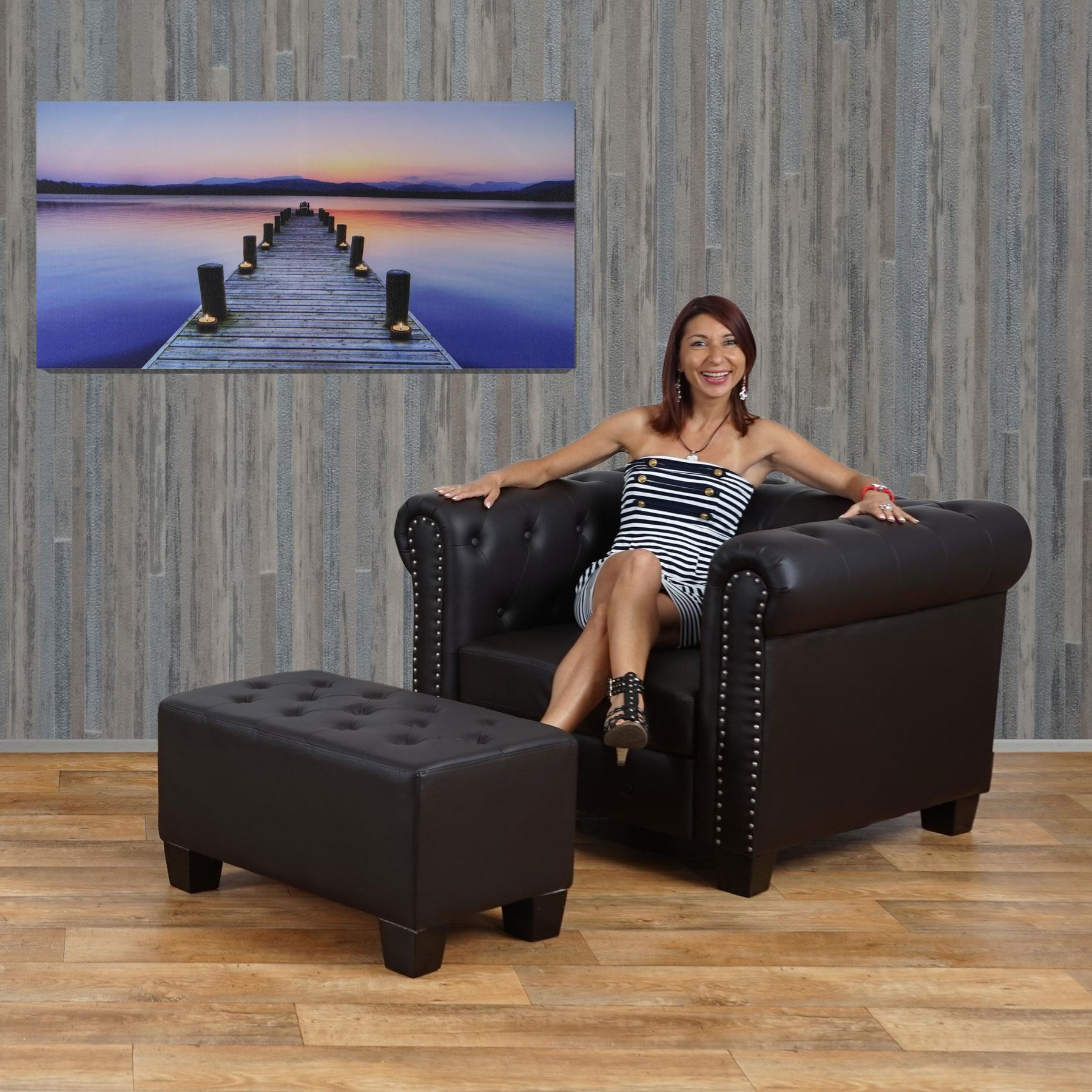 Cuadro con iluminación LED HORIZONTE, dimensiones 55x110 cm