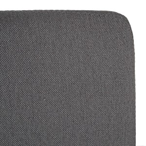 Lote de 2 sillas de Confidente FOWLER, estructura metálica, en tela color gris
