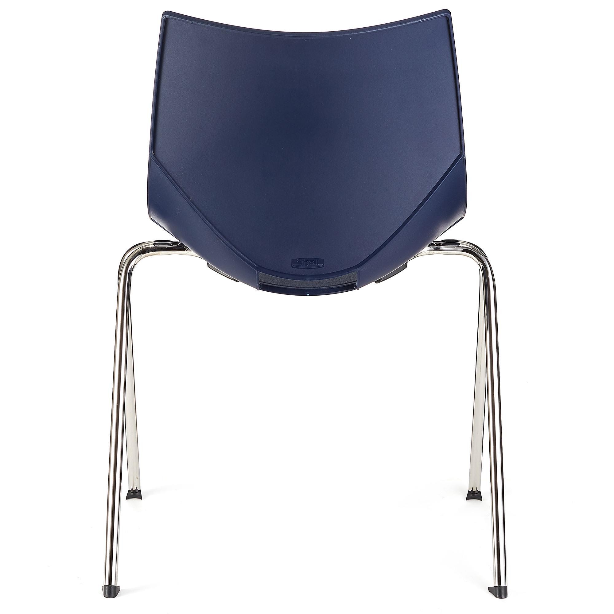 Silla de Confidente AMIR, Cómoda y Práctica, Apilable, Color Negro