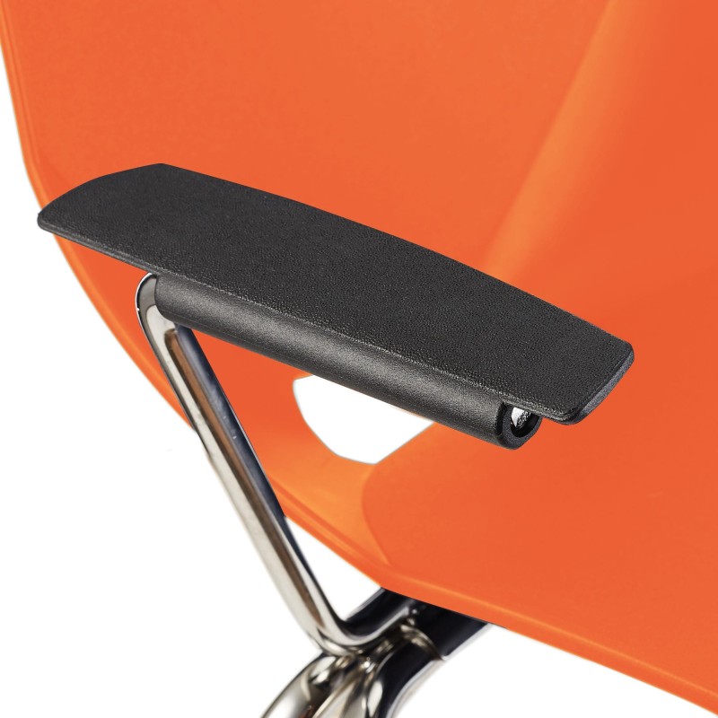 Silla de confidente AMIR CON BRAZOS en color negro