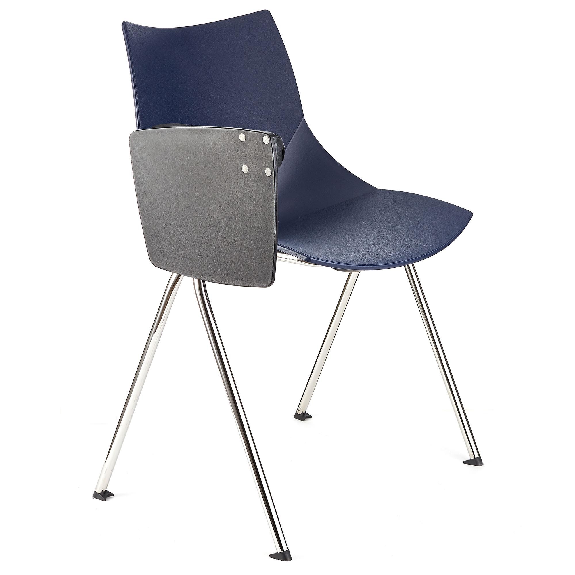 Silla de Confidente AMIR CON PALA, Cómoda y Práctica, Color Negro