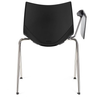 Silla de confidente AMIR CON PALA en color negro 2