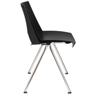 Silla de confidente ENZO en color negro 2