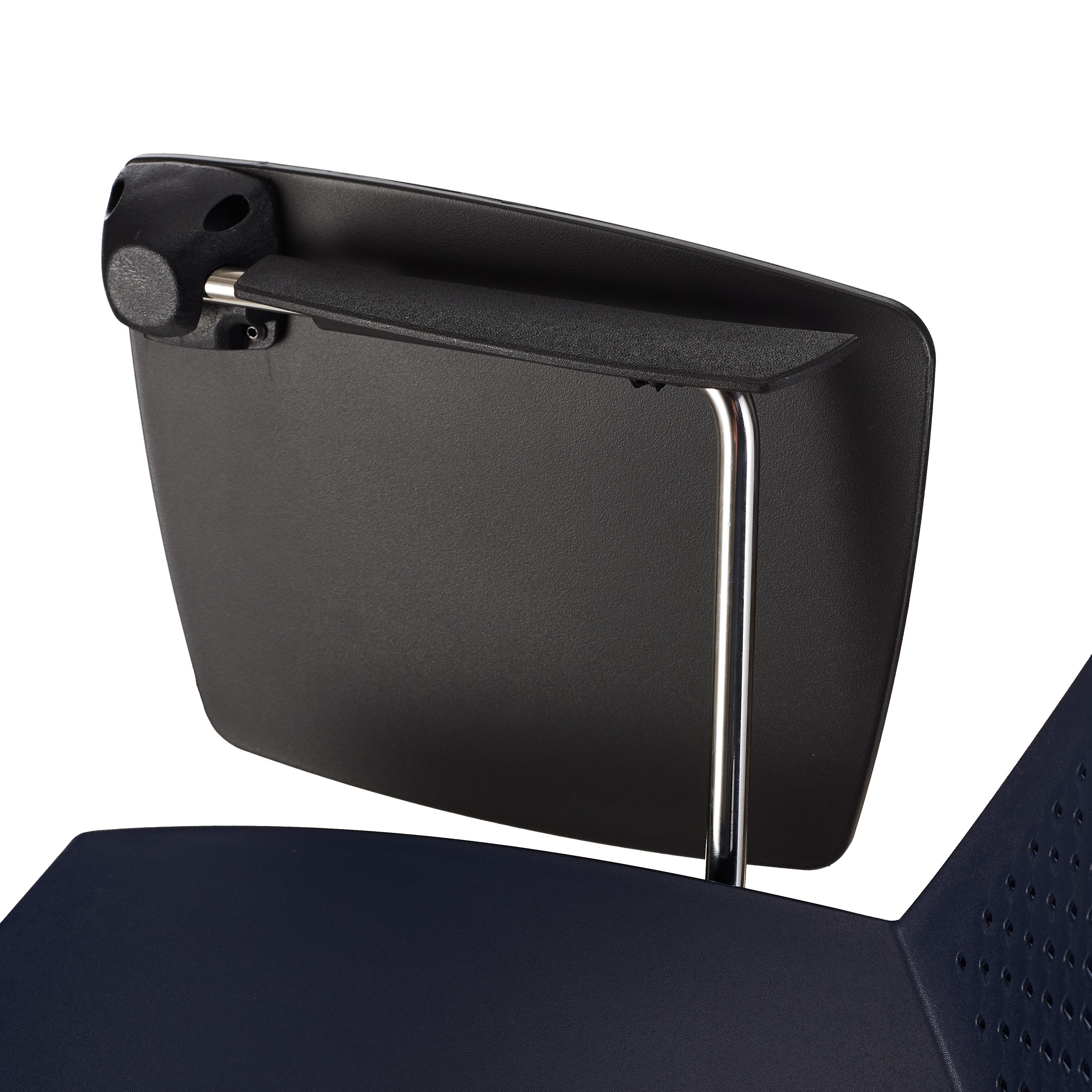 Silla de Confidente ENZO CON PALA, Cómoda y Práctica, Apilable, Color Negro